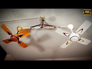 23 Inche Ceiling Fan 90° Wobble/Falling Dual Drop Test | 4K60fps |🔥🔥🔥 | Merry Christmas 🤶 🎄