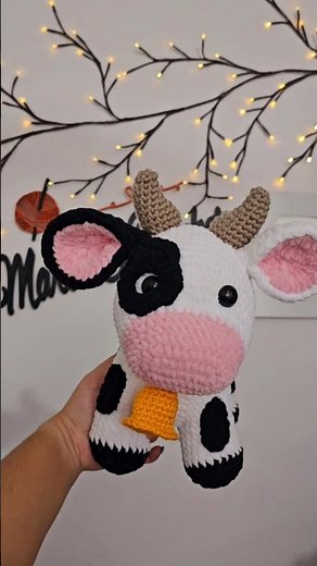 Vaca amigurumi fácil de tejer - Vaquita a crochet - Próximamente tutorial paso a paso en mi canal