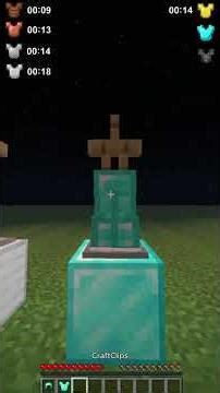 Armor vs 1 Zombie in #minecraft 💔 #minecraftshorts