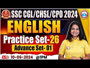 SSC English Practice Set 26 | SSC CGL,CHSL, CPO English | SSC CHSL English By Kiran Mam
