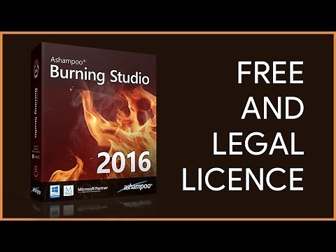 Get FREE and LEGAL License for Ashampoo Burning Studio 2016