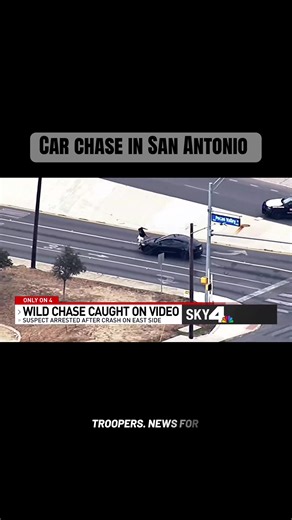 High speed chase ends in a crash in San Antonio. We now know this man was pulled over as part of a joint narcotics enforcement mission, carried out by a Homeland Security task force. Sky 4 followed this from the air. #sanantonio #satx