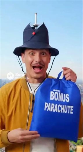 Flying hat! Sky spinner! Introducing the hat that lets you fly! Buy it now and fly away!