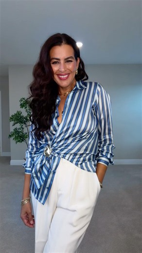 Shirt fashion hacks! For outfit link see pinned comment #hacks #shortsviral #holidayoutfitson