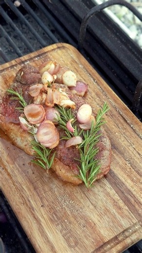 Sirloin Steak Well Done — Butter Basted With Rosemary, Garlic and Onion | Carpathian Flame
