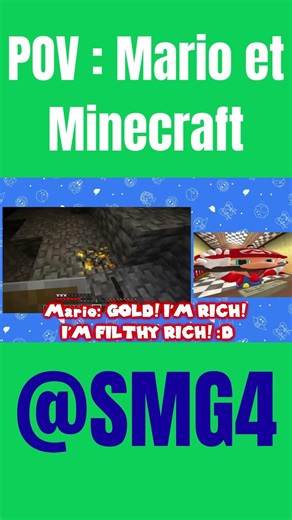 Super Glitchy Productions - SDG4: POV : Mario et Minecraft ‪@SMG4‬