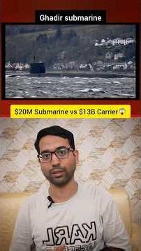 $20M Submarine vs $13B Carrier 😳 Iran Ka Hidden Underwater Threat!