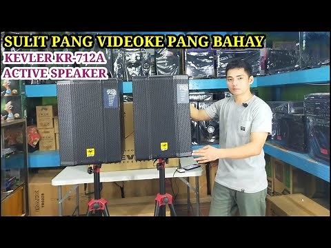 KEVLER KR-712A ACTIVE SPEAKER UNBOXING DEMO REVIEW AND SOUNDS CHECK