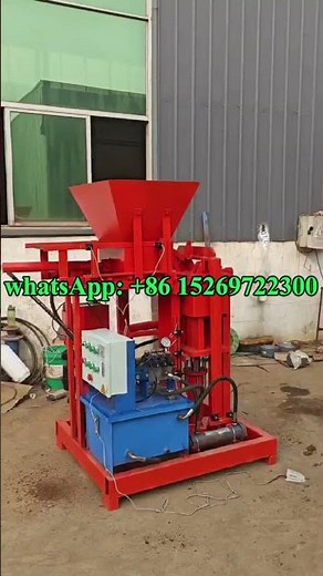 Modern automatic hydraulic Interlocking Brick Design Using Different Mold in Small Clay Machine #btc