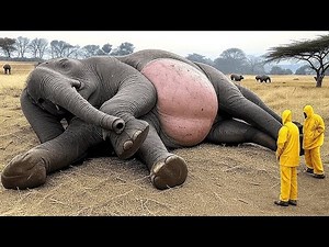elephant explodes on camera..