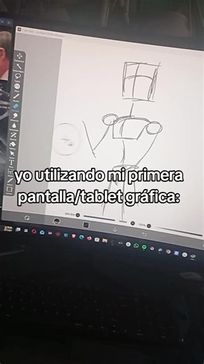 es pantalla gráfica (tableta gráfica con pantalla) perooo como tengo que mandar a arreglar el display Port de mi upc no puedo conectar la pantalla y solo pued utilizar el lápiz 🫩#trend #humor