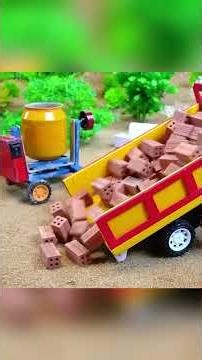 Mini Brick House Construction | Building a 2-Story Fireproof Home with Cement (DIY Science Project)