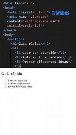How the ol tag works in HTML