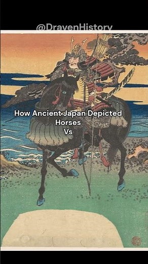 Horses in Ancient Japan Vs Horses in Medieval Ages #trending #history #horse #japaneseart #medieval
