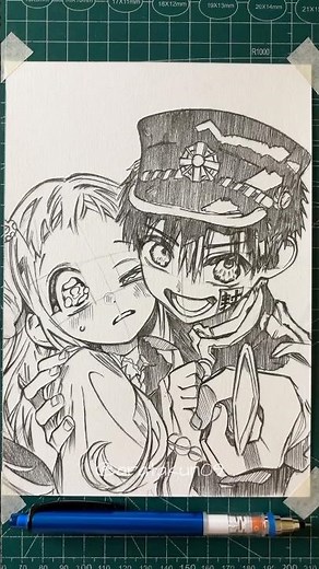 Hanako-kun & Nene Yashiro #イラスト #地縛少年花子くん #イラストメイキング