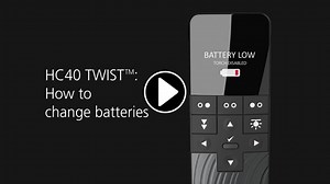 How to change batteries in LINAK HC40 TWIST™ Hand Control