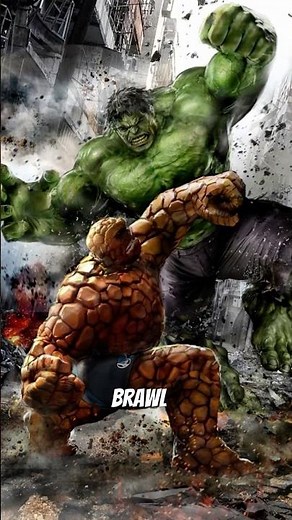 HULK Vs The Thing!! Who’s wins in a fight?? #shorts