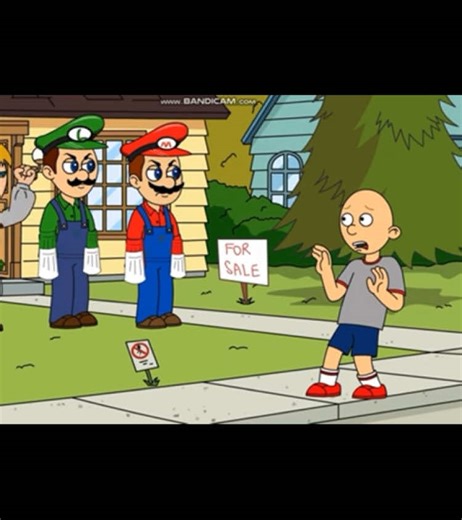 Classic Caillou Annoys Mario Bros#fyp#classiccaillou#nintendo#supermariobros#goanimate