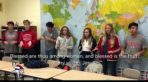 1.1K views · 72 reactions | American Sign Language students in Mrs. Donna Carter’s high school class sign the Hail Mary. ❤️ #monthofmary | St. Anne-Pacelli Catholic School | Facebook