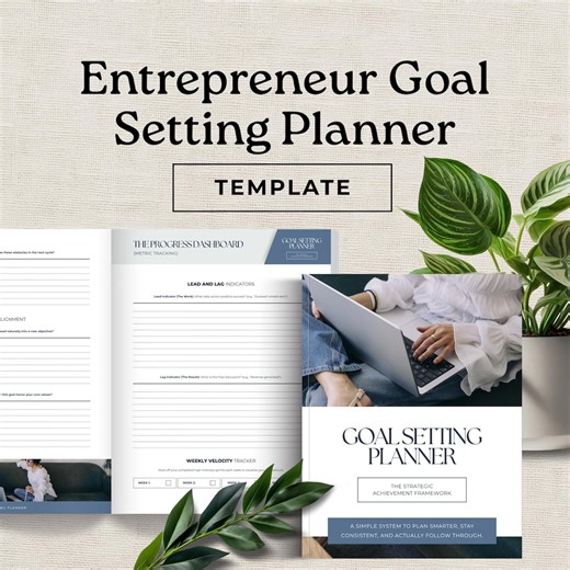 Entrepreneur Goal Setting Planner, 90 Day Business Plan, CEO Productivity System, Strategic Planning Workbook, Growth Tracker PDF - Etsy