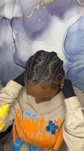 Freestyle Stitch Braids: Creative Natte Collée Hairstyle by @aaaishaaaa