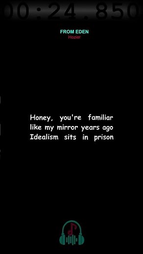 From Eden by Hozier #lyrics #musiclyrics #hozier