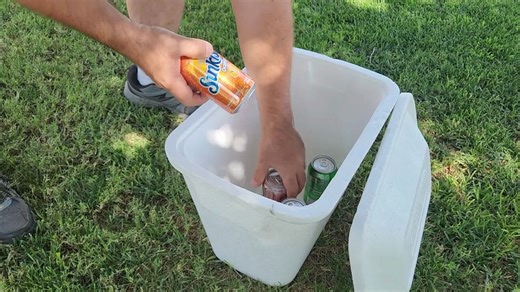 Grab a Walmart cooler for this brilliant garden idea!