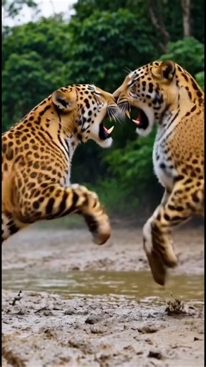 Clash of the Jaguars: Territorial Wars in the Amazon #amazonwildlife #jaguar #wildanimals