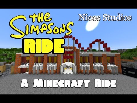 The Simpsons Ride Minecraft Ride POV | Nicos Studios
