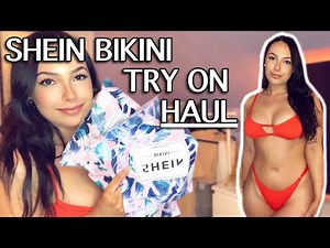 Bikini try on haul for summer 2021 // Trying shein bikinis