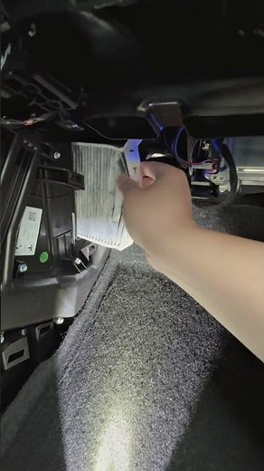 Easily Replace Cabin Air Filter On Tesla Model Y With Me! #tesla #teslamodely #airfilter