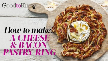 Baked camembert and bacon wreath | Recipe