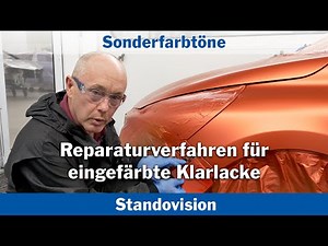 Sonderfarbtöne Reparaturverfahren für eingefärbte Klarlacke