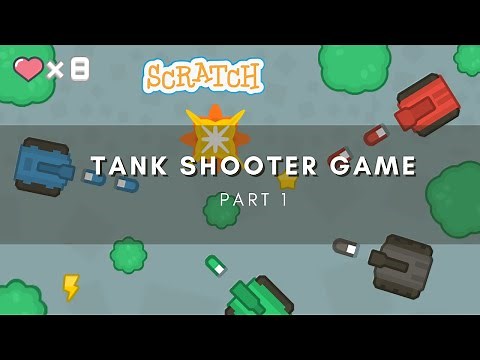 Scratch Tutorial |How to make a Tank Shooter Game on Scratch |PART 1| PLAYER, BG and Player Missiles