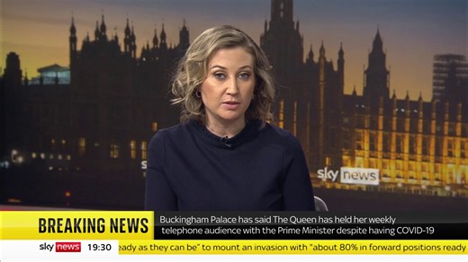 BREAKING: Buckingham Palace has said The Queen has held her weekly telephone audience with the prime minister despite having coronavirus. https://trib.al/6tSOtTi 📺 Sky 501, Virgin 602, Freeview 233 and YouTube | Sky News