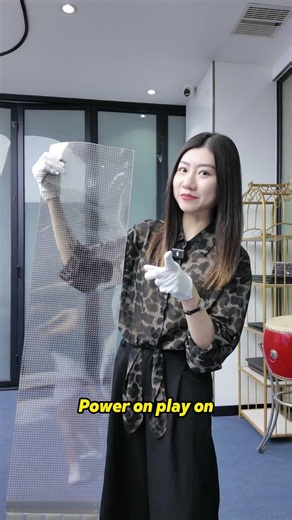 Crystal Film LED Screen | Turn Glass Into A Digital Display #vorlane