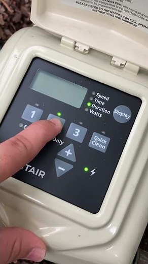 Pentair superflo VS variable speed timer setup