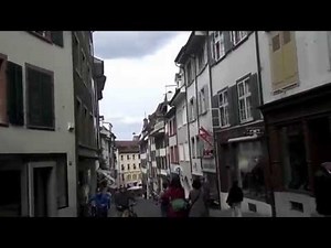 Switzerland Basel Old City . Basler Altstadt walking Tour Schweiz 2014