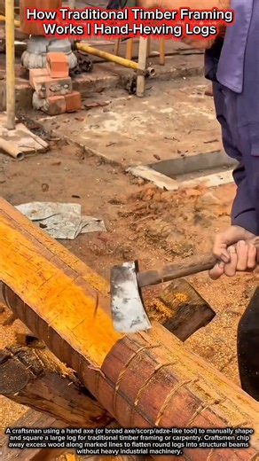 How Traditional Timber Framing Works | Hand-Hewing Logs