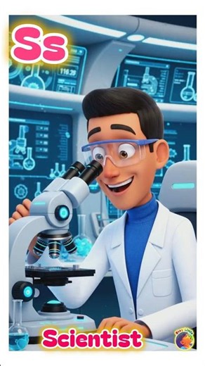 S is for scientist|| occupation alphabet letter S|| a to z job alphabet #staylittlechannel
