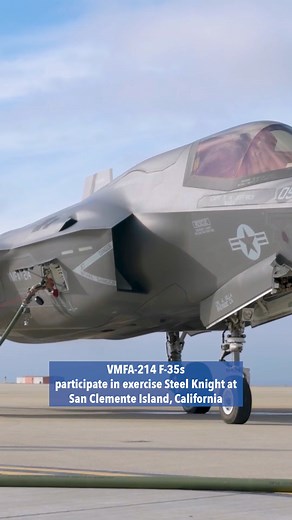 59K views · 1.1K reactions | Practice makes perfect  F-35B Lightning II aircraft assigned to Marine Fighter Attack Squadron (VMFA) 214 participated in exercise Steel Knight at San Clemente Island, California. This annual exercise, held in various locations across the Southwest, enables joint and naval forces to better integrate on missions. | F-35 Lightning II Joint Program Office | Facebook