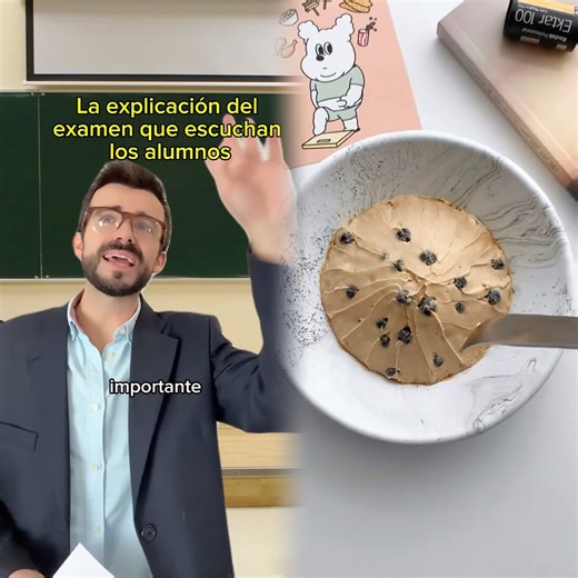 Lo que los alumnos escuchan durante la explicación del examen 🧐 #universidad #examenes #humor