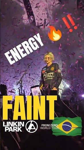 ENERGY UP 🔥- FAINT live at Brazilia 🇧🇷| LINKIN PARK #linkinpark #shorts