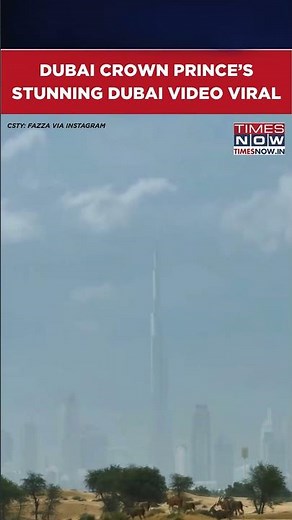 Dubai Crown Prince Sheikh Hamdan Shares Stunning Video Blending Nature With Burj Khalifa #shorts