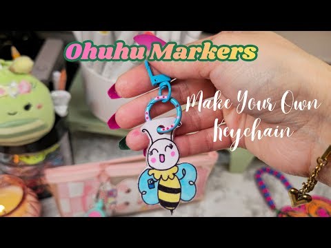🐝✂️ How to make your own Keychain at Home || DIY Cute Bumblebee Drawing Tutorial
