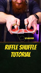Zauberer | Magier | Mentalist on Instagram: " Riffle Shuffle lernen leicht gemacht! In diesem Tutorial zeige ich dir Schritt für Schritt, wie du den klassischen Riffle Shuffle meisterst – perfekt für Anfänger.  Speichere das Video und probiere es selbst aus! #RiffleShuffle #Kartenmischen #Kartentrick #Zaubertrick #Tutorial #FürDich #FYP"