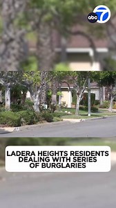 Homeowners in Ladera Heights say their neighborhood has been hit by a rash of burglaries after fake workers were seen ringing doorbells. 👀 | ABC7