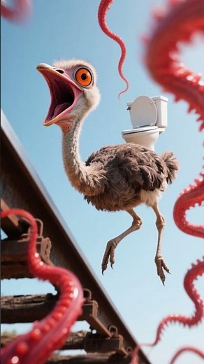 Ostrich Has The WORST Constipation... So It Becomes A Train 🚽🚂 | Funny AI Meme