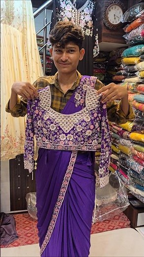 New 👌 Viral Ruffle Saree Collection in Sowcarpet 😍