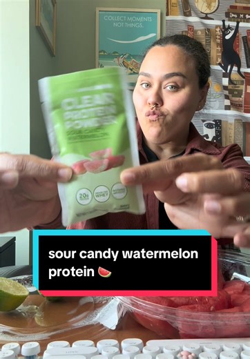 Easy 5-Min Protein Snack: Sour Candy Watermelon